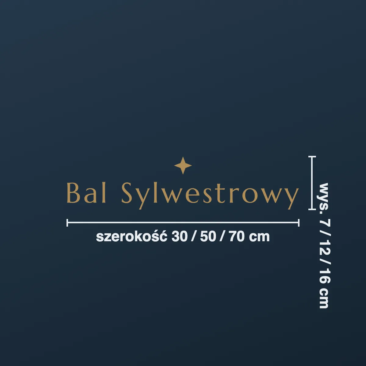 Naklejka sylwestrowa „Bal Sylwestrowy”