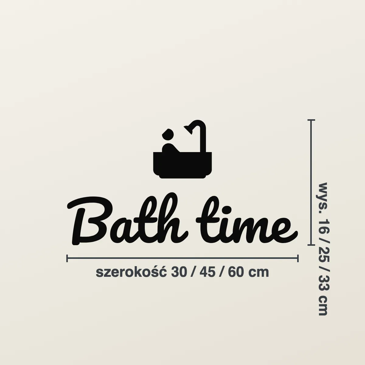Naklejka do łazienki „Bath time”