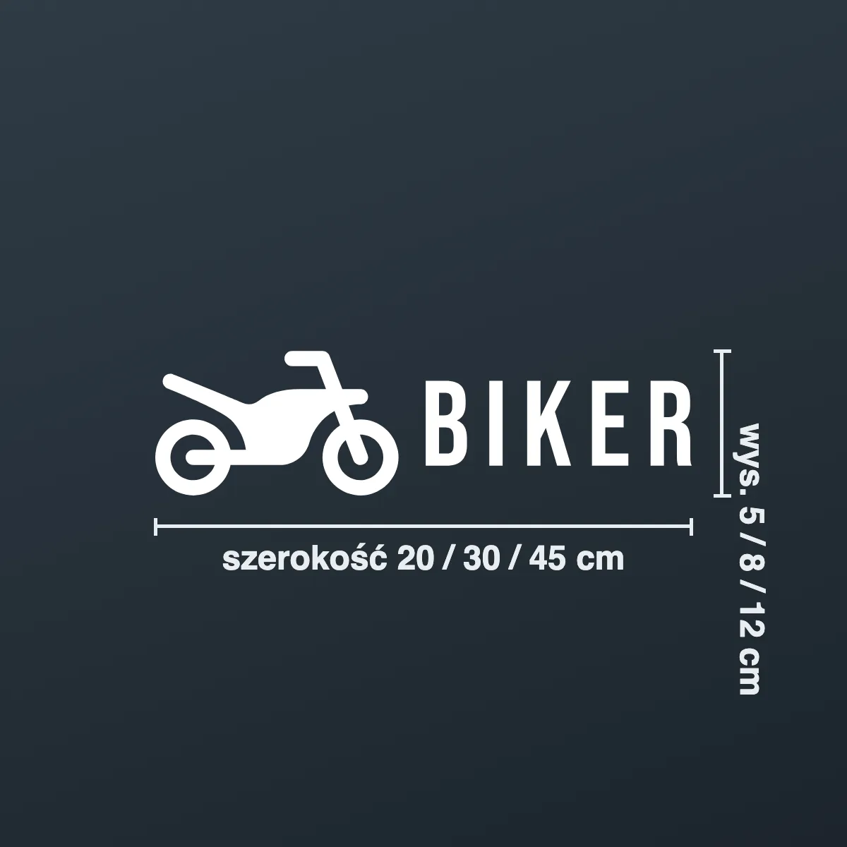 Naklejka motocyklowa „Biker”