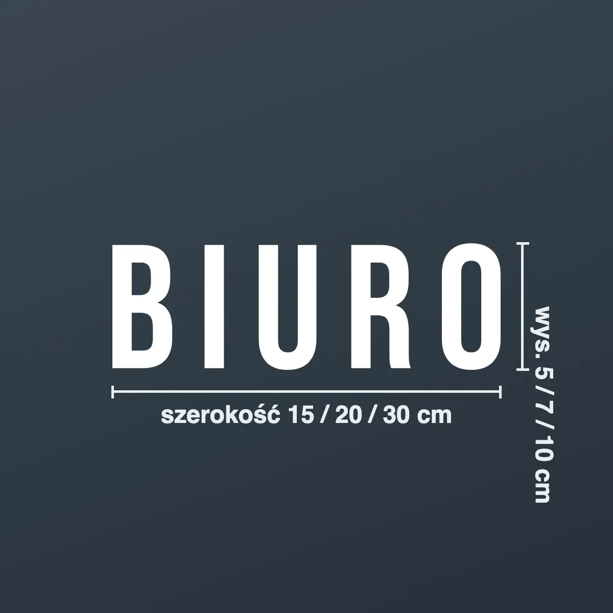 Naklejka informacyjna „Biuro”