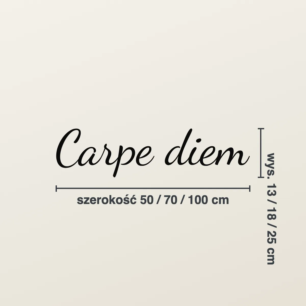Cytat na ścianę „Carpe diem”