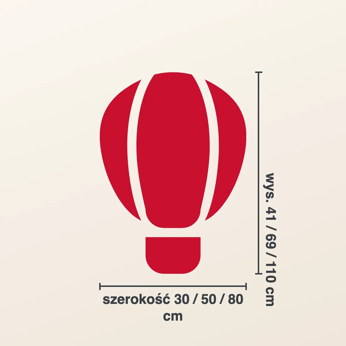 Naklejka na ścianę dla dzieci — balon