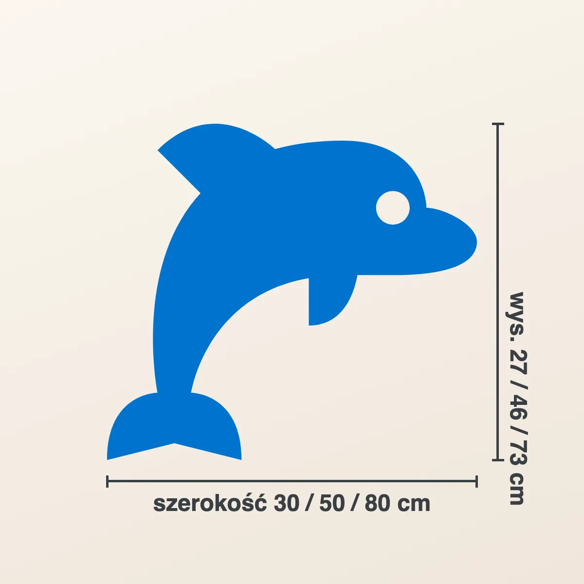 Naklejka na ścianę dla dzieci — delfin
