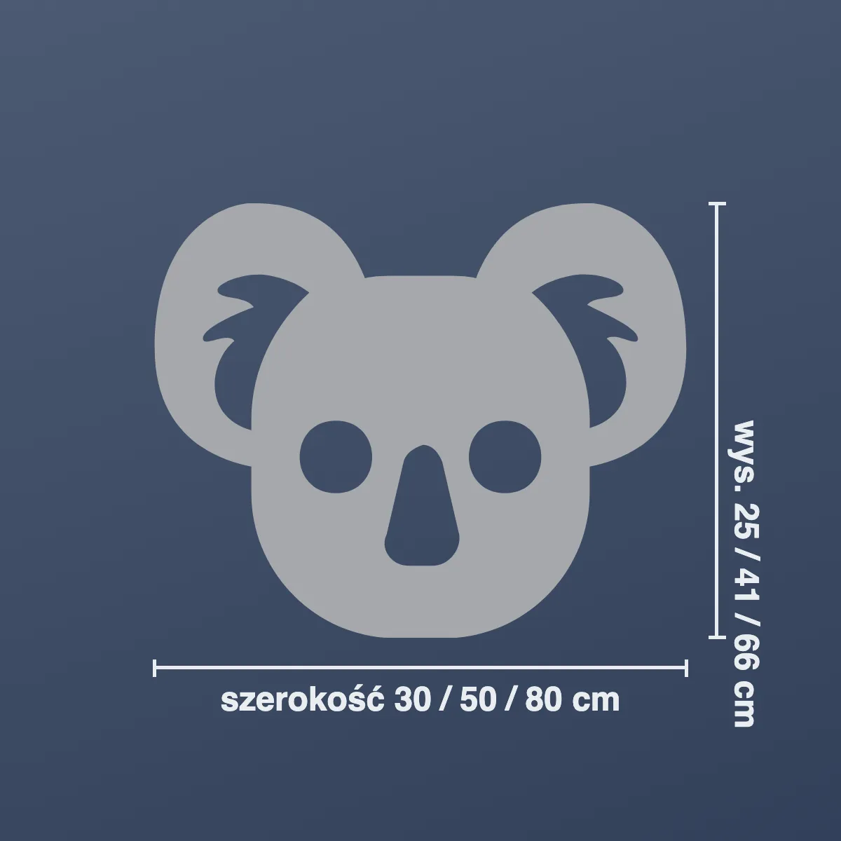 Naklejka na ścianę dla dzieci — koala