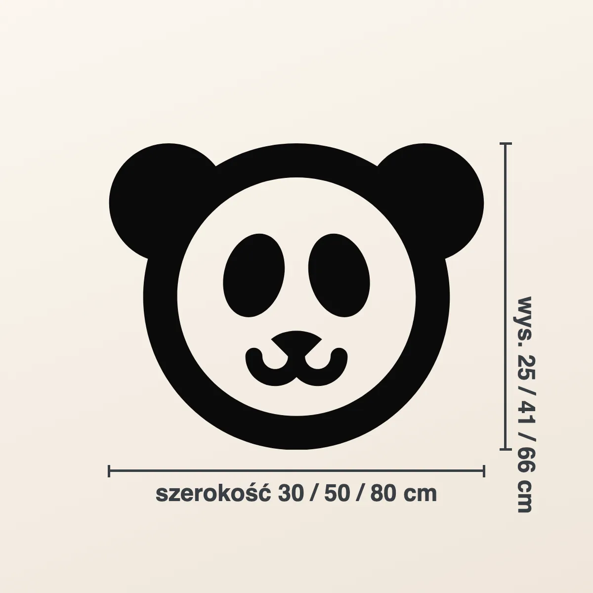 Naklejka na ścianę dla dzieci — panda