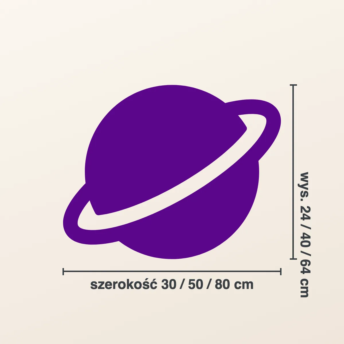 Naklejka na ścianę dla dzieci — planeta