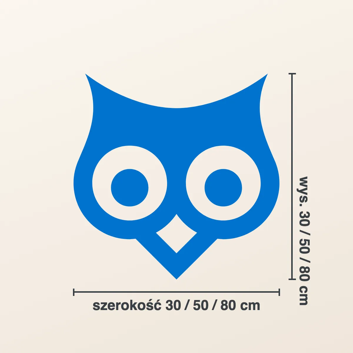 Naklejka na ścianę dla dzieci — sowa