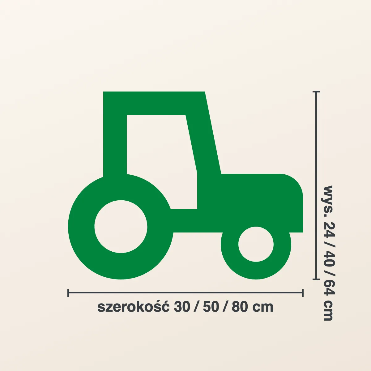 Naklejka na ścianę dla dzieci — traktor