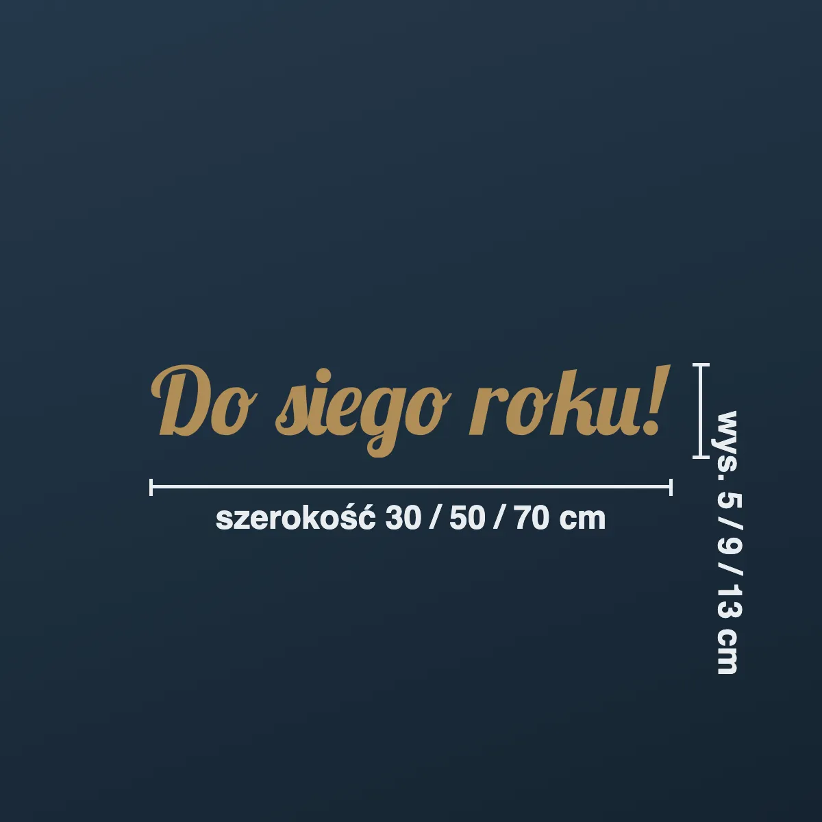 Naklejka świąteczna na okno „Do siego roku!”