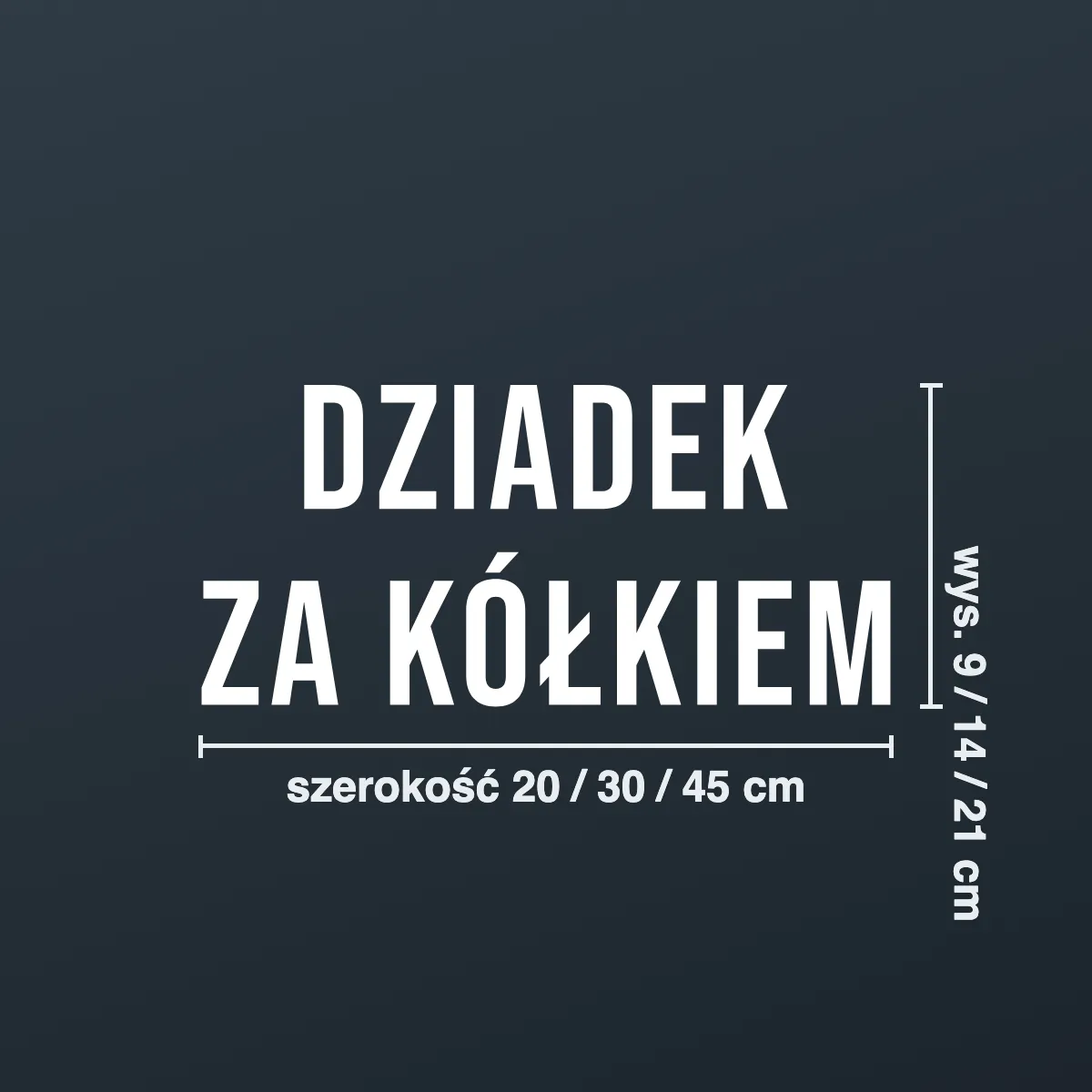 Śmieszna naklejka na auto „Dziadek za kółkiem”