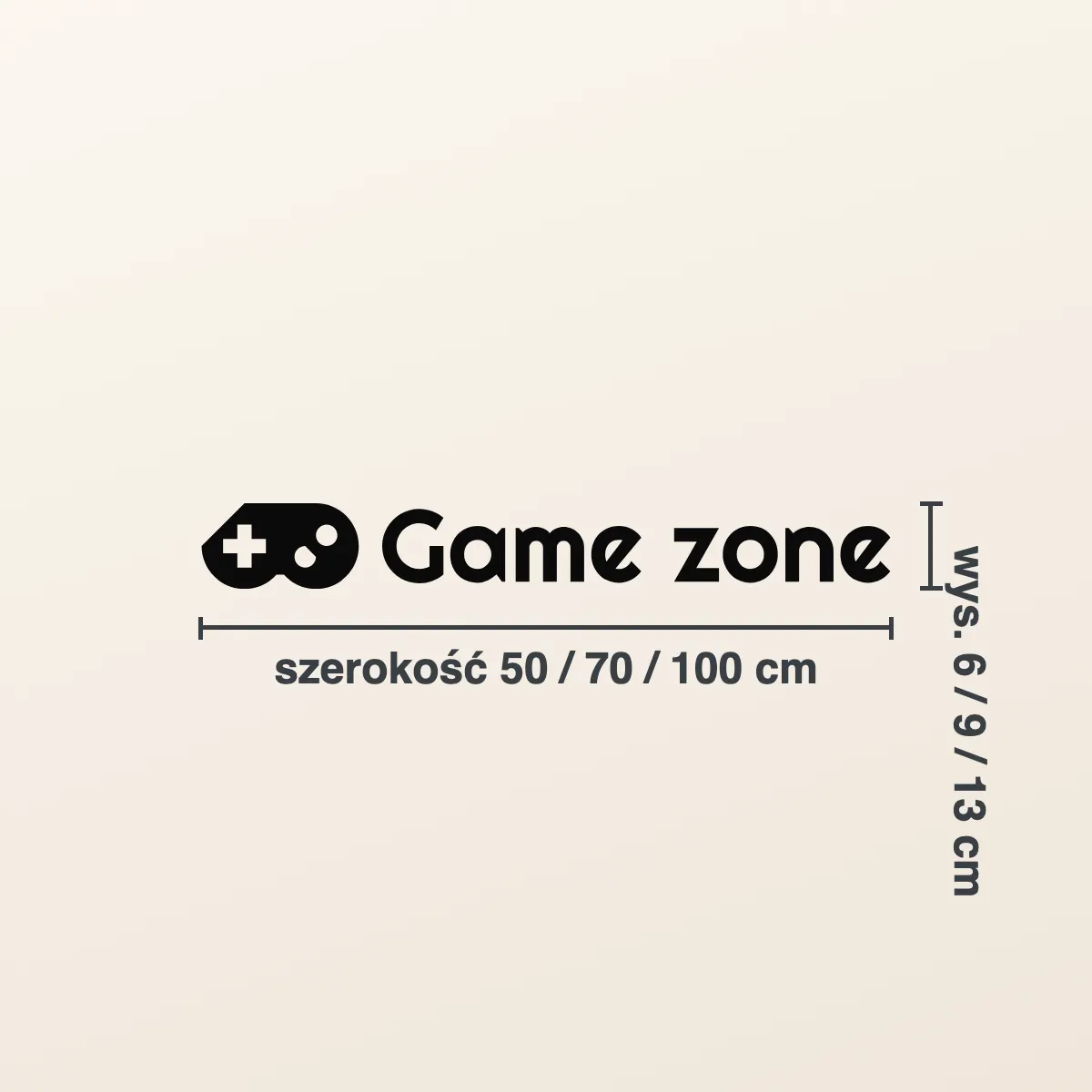 Naklejka do pokoju dziecka „Game zone”