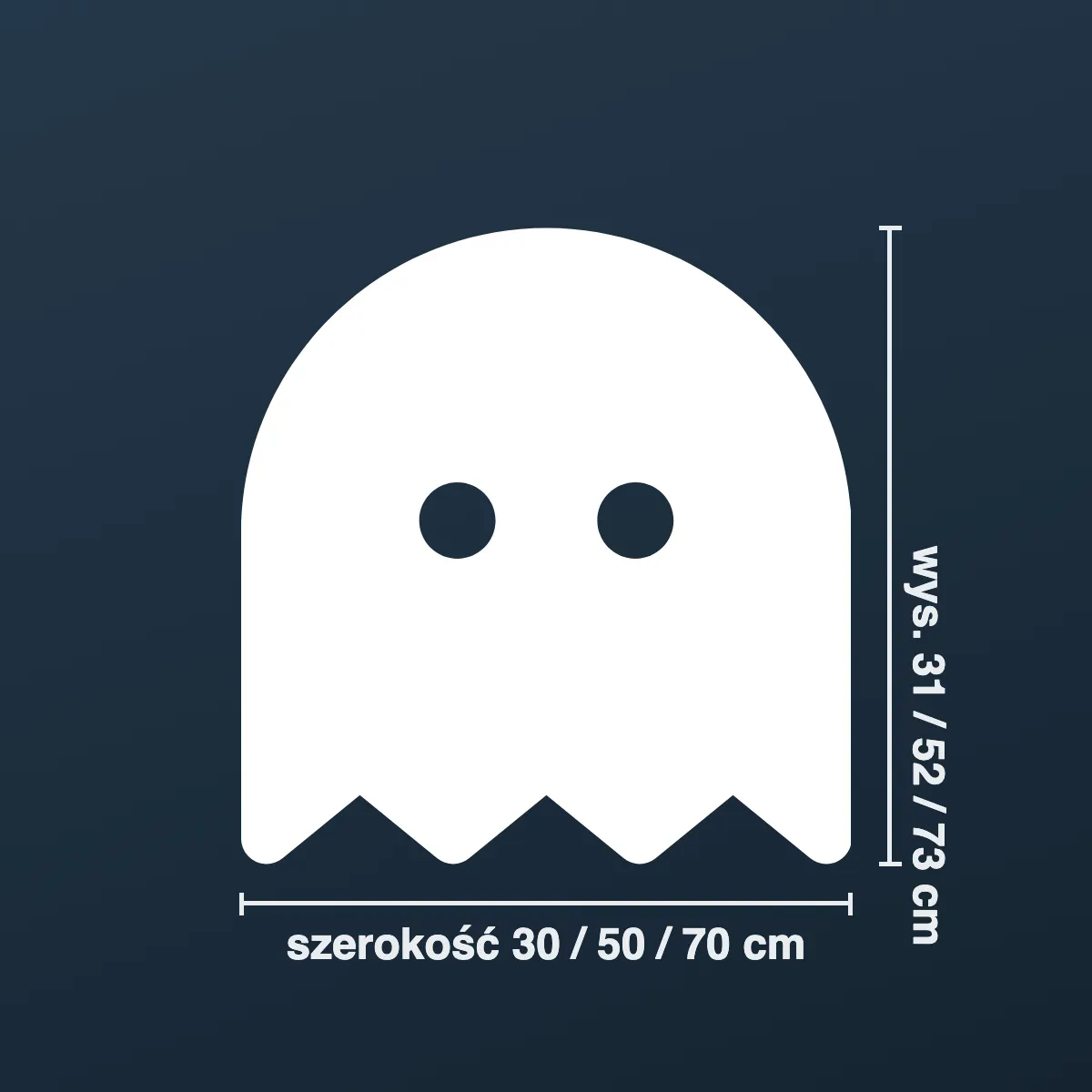 Naklejka na Halloween — duszek