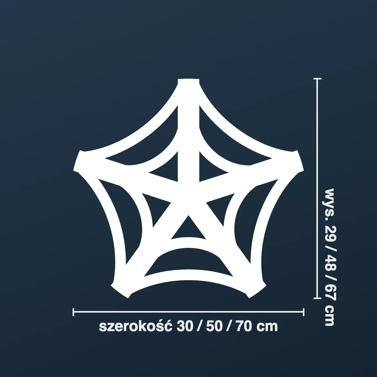 Naklejka na Halloween — pajęczyna