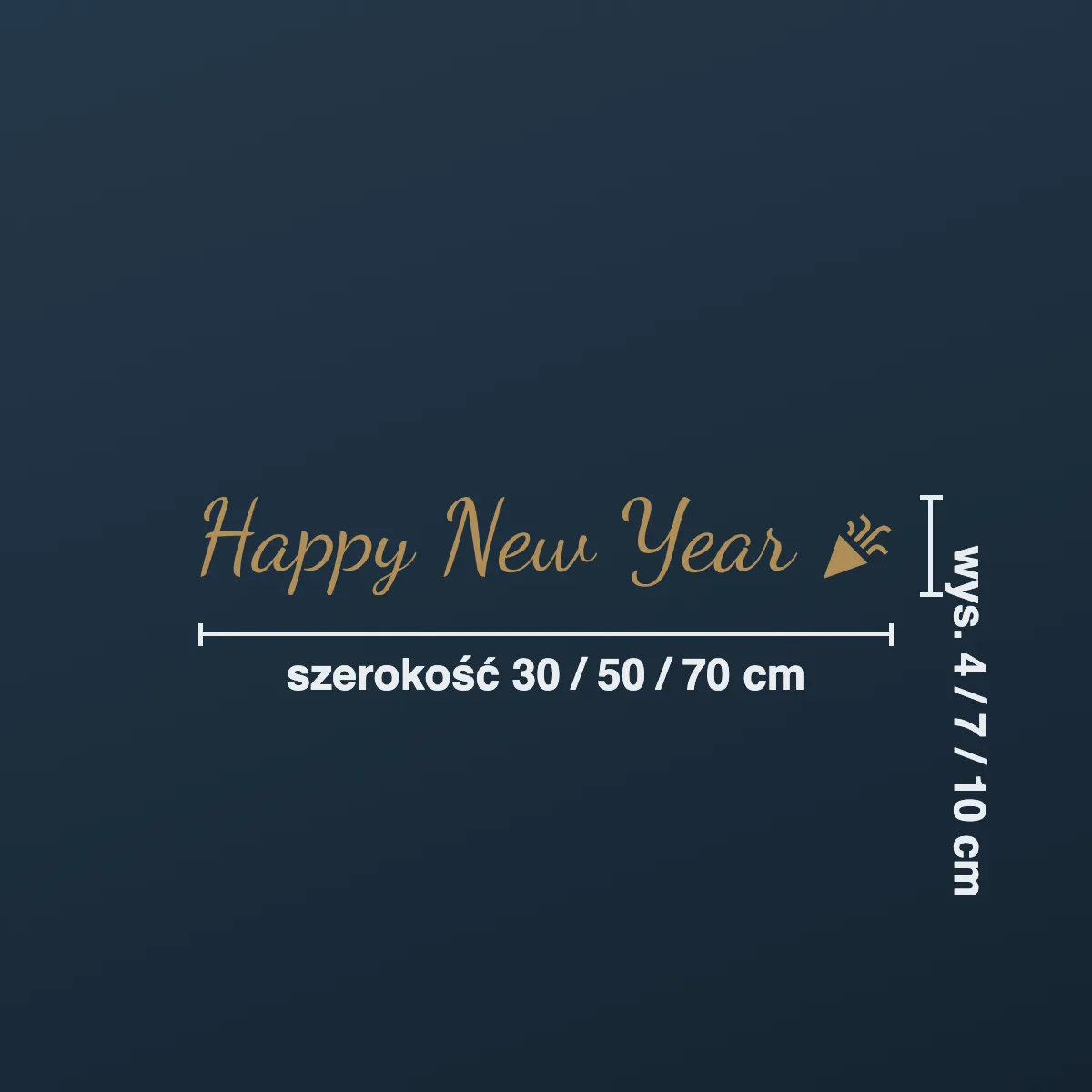 Naklejka sylwestrowa „Happy New Year”