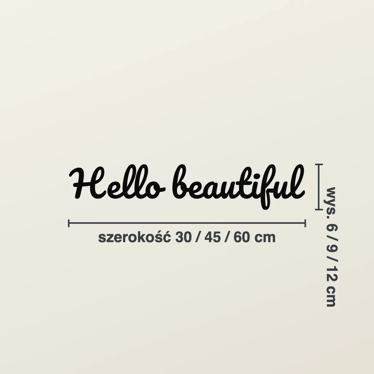 Naklejka do łazienki „Hello beautiful”