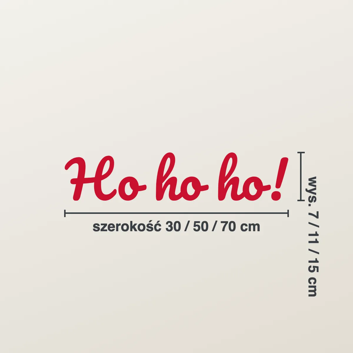 Naklejka świąteczna na okno „Ho ho ho!”