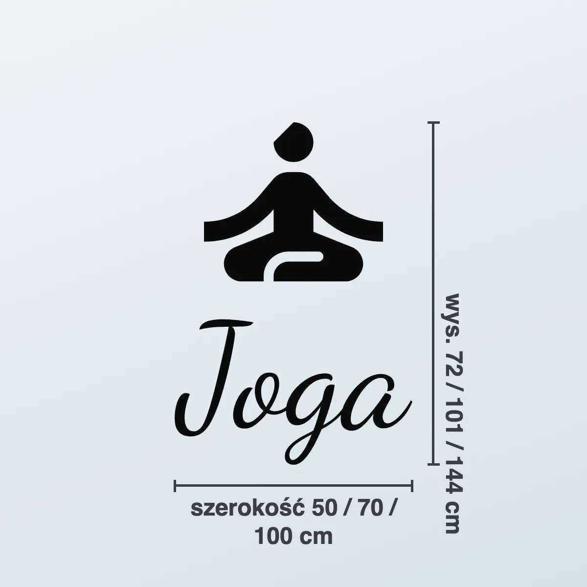 Naklejka sportowa „Joga”