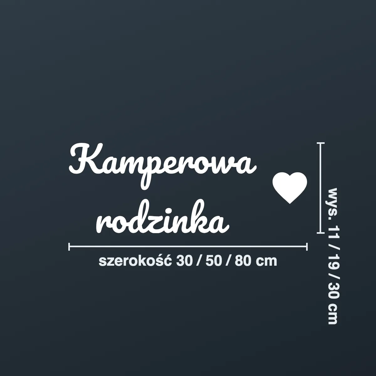 Naklejka na kampera „Kamperowa rodzinka”