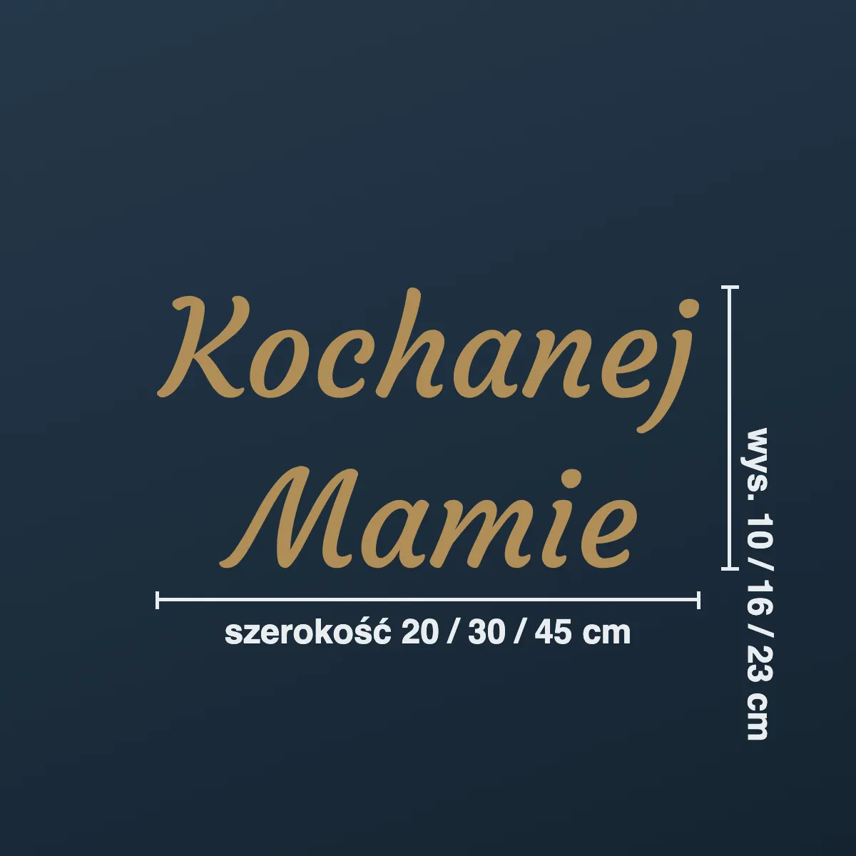 Napis na nagrobek „Kochanej Mamie”