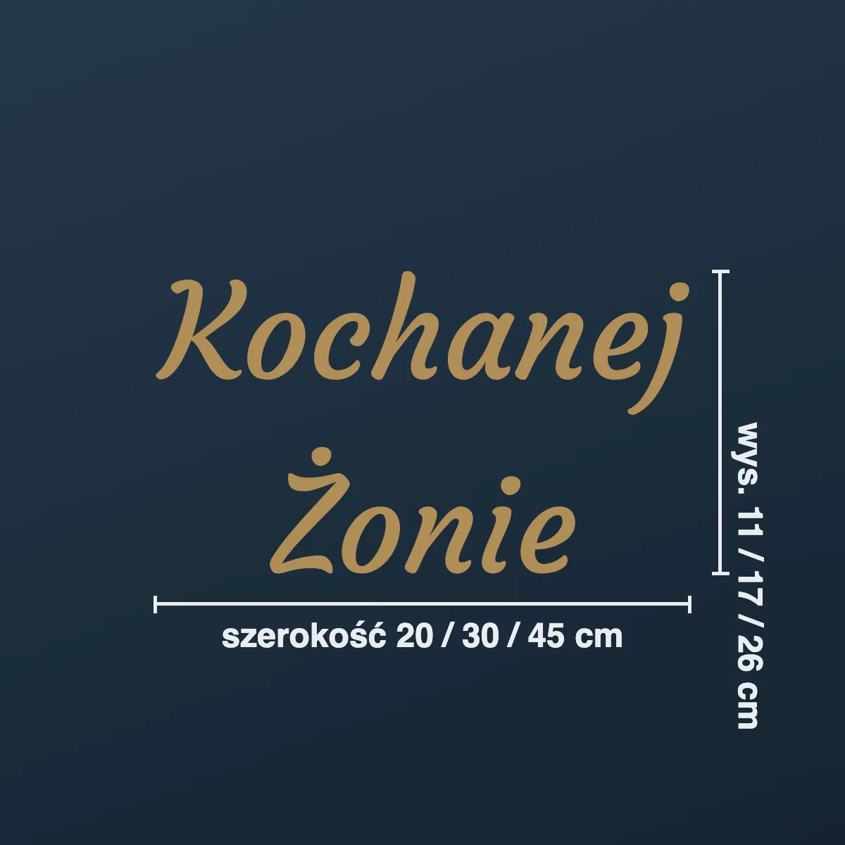 Napis na nagrobek „Kochanej Żonie”