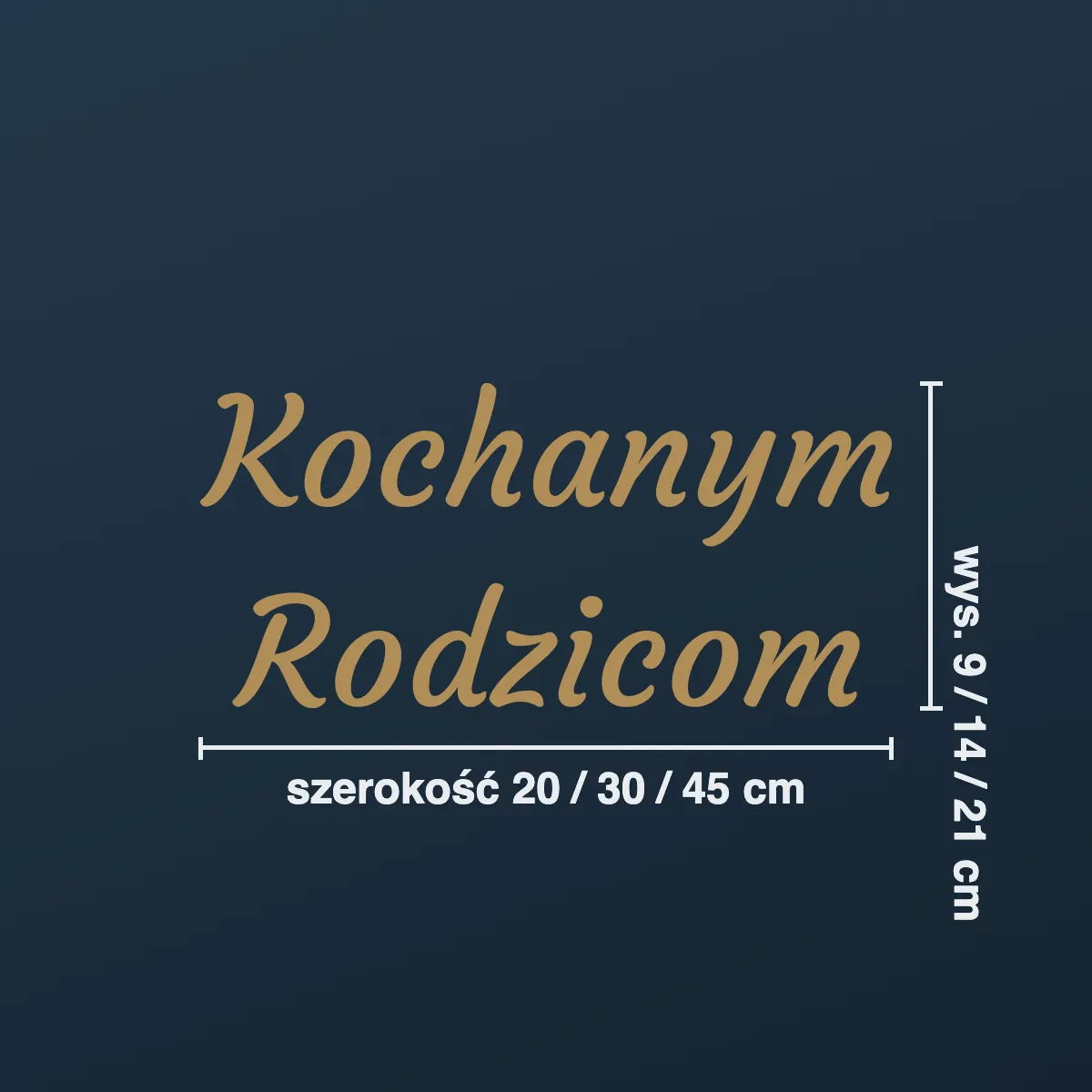 Napis na nagrobek „Kochanym Rodzicom”