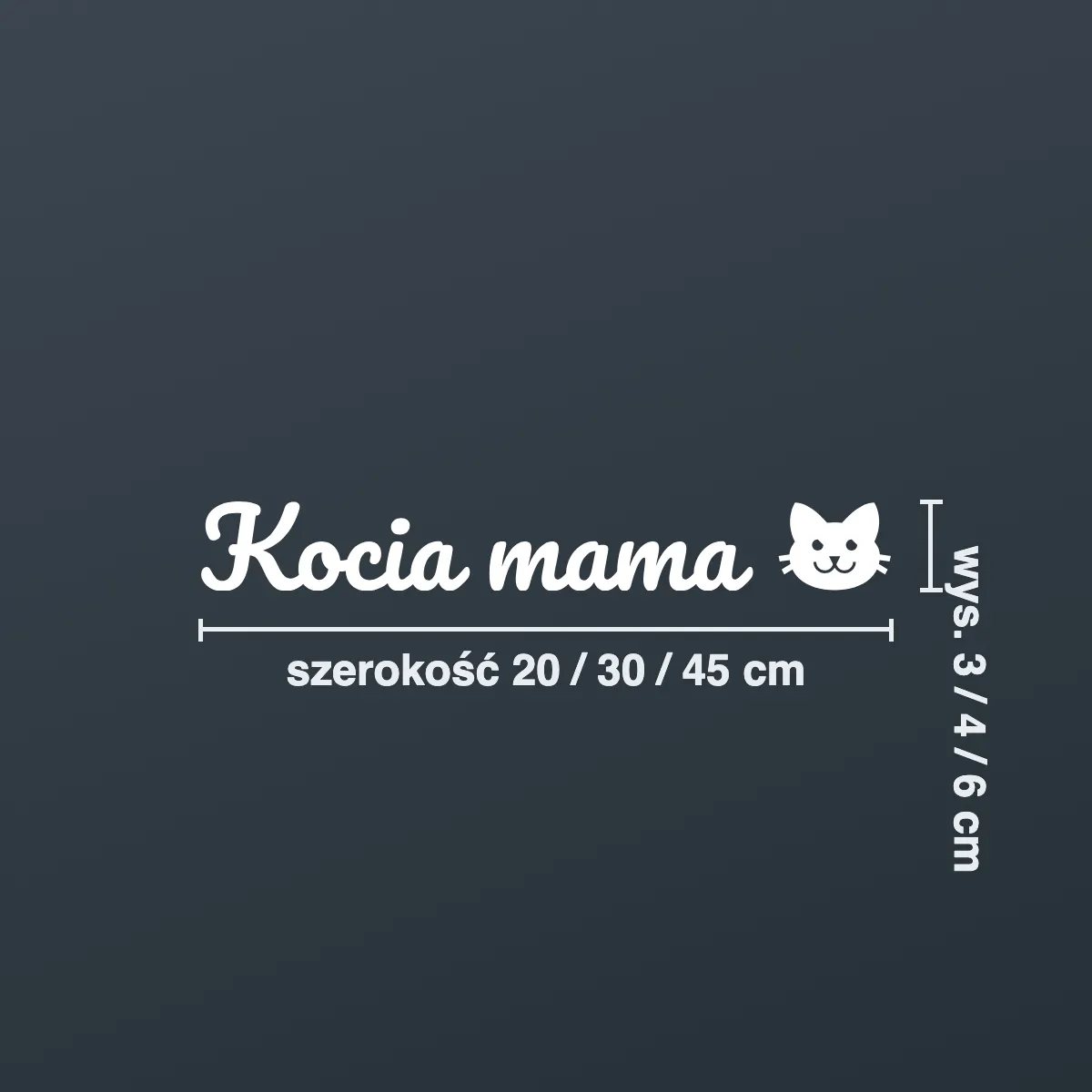 Naklejka „Kocia mama”