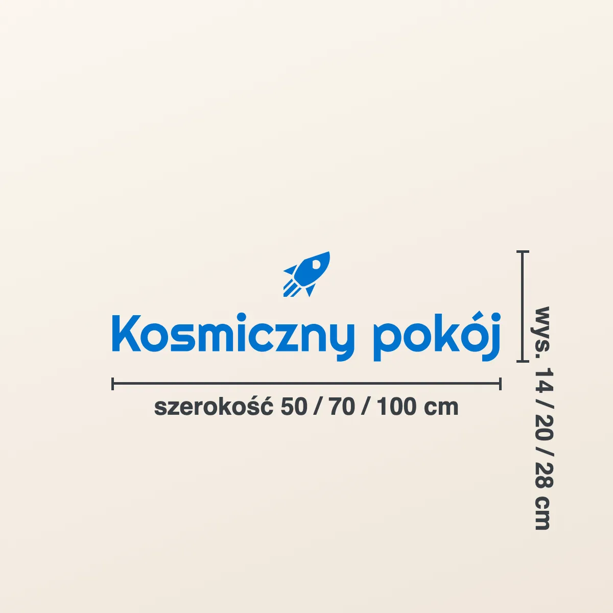 Naklejka do pokoju dziecka „Kosmiczny pokój”