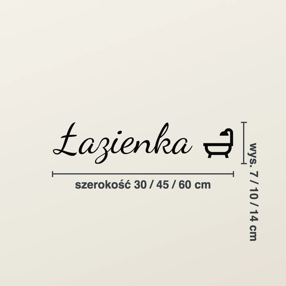 Naklejka do łazienki „Łazienka”