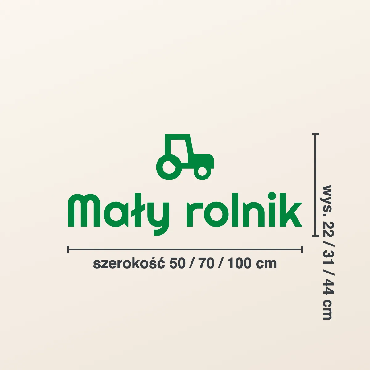 Naklejka do pokoju dziecka „Mały rolnik”