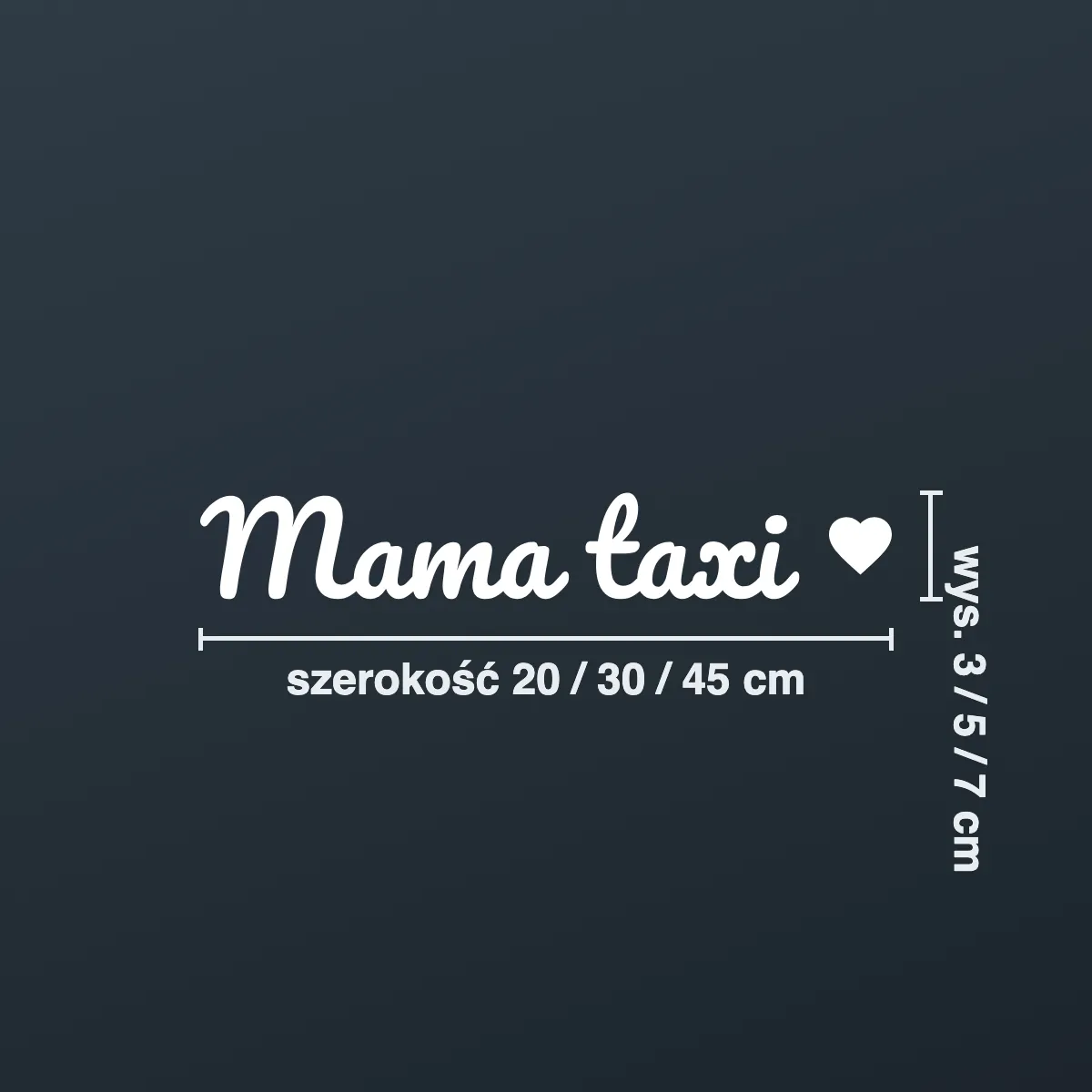 Śmieszna naklejka na auto „Mama taxi”