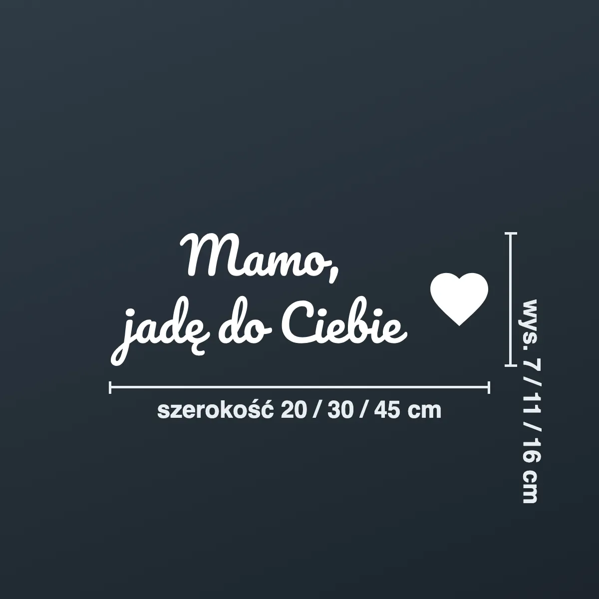 Śmieszna naklejka na auto „Mamo, jadę do Ciebie”