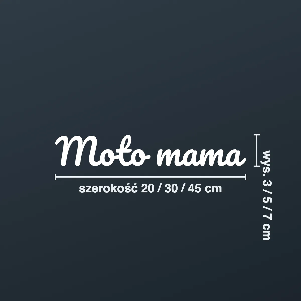 Naklejka motocyklowa „Moto mama”