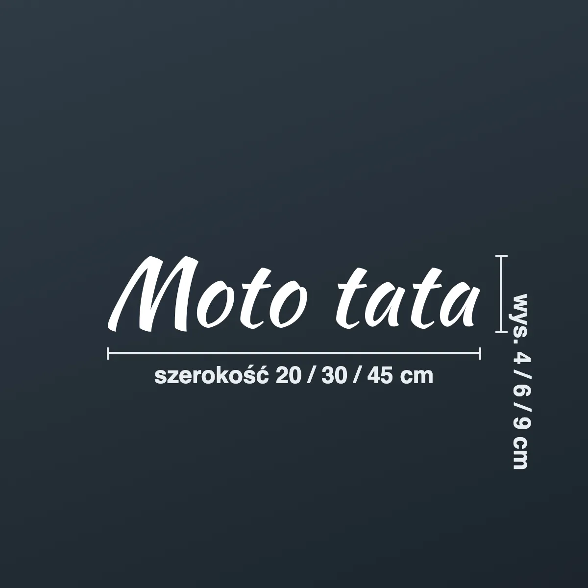 Naklejka motocyklowa „Moto tata”