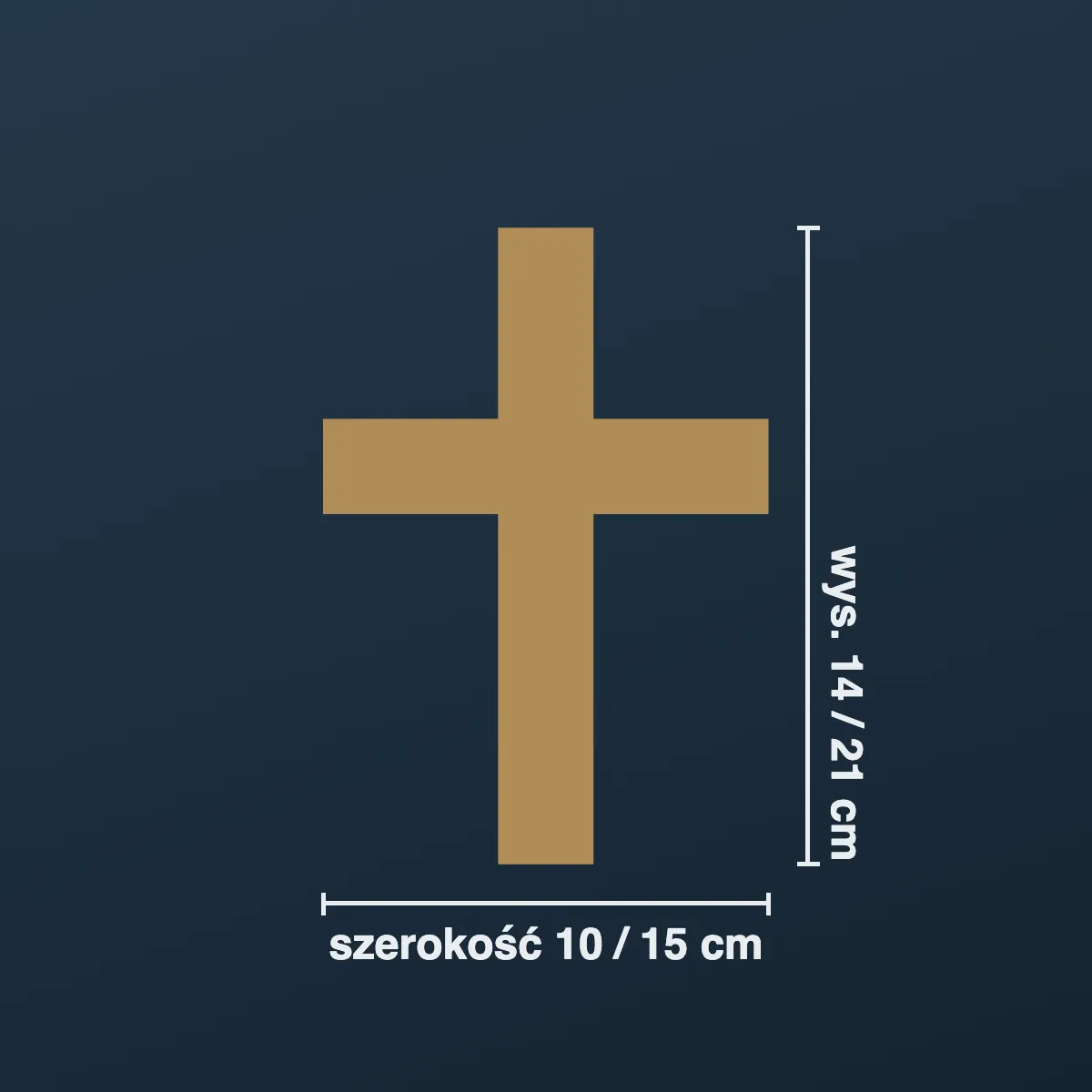 Naklejka na nagrobek i znicz — krzyż