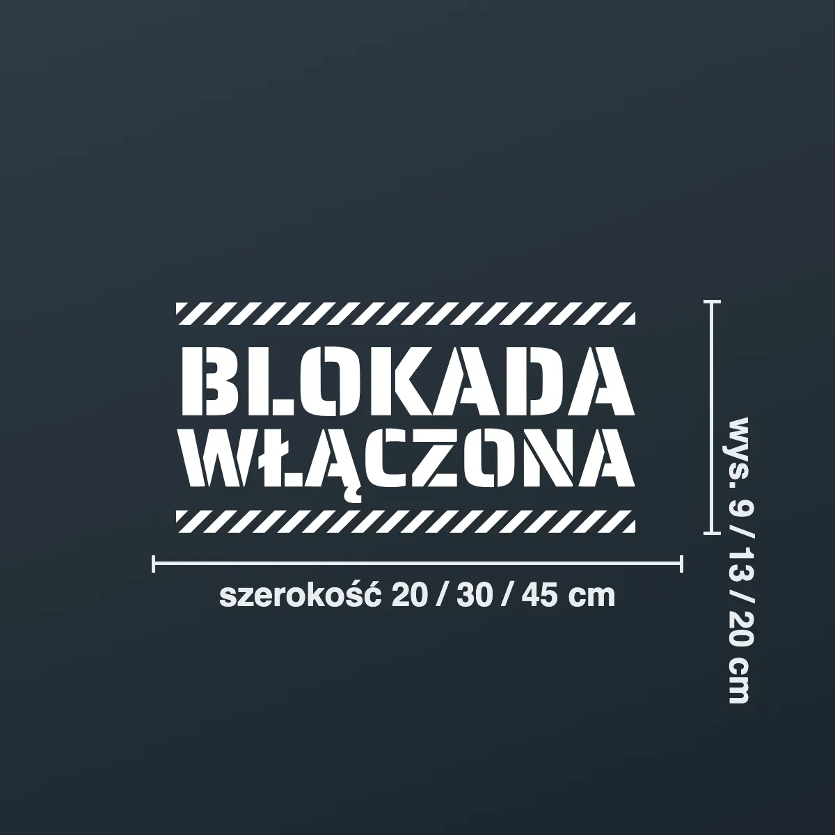 Naklejka offroad „Blokada włączona”