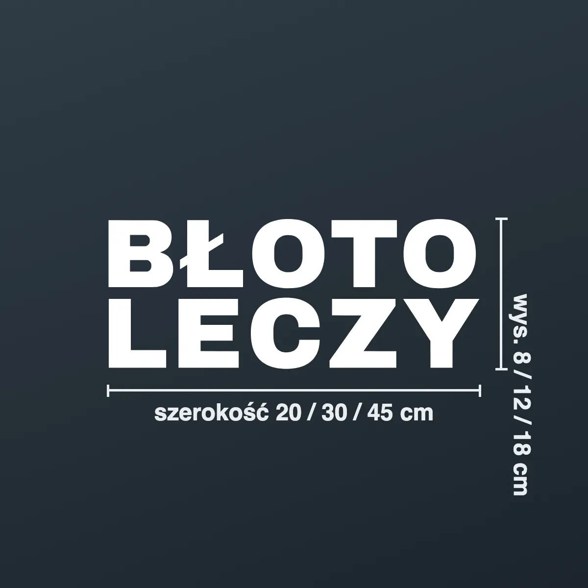 Naklejka offroad „Błoto leczy”