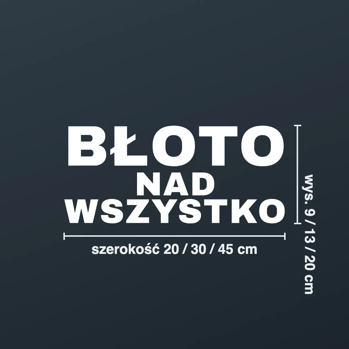 Naklejka offroad „Błoto nad wszystko”