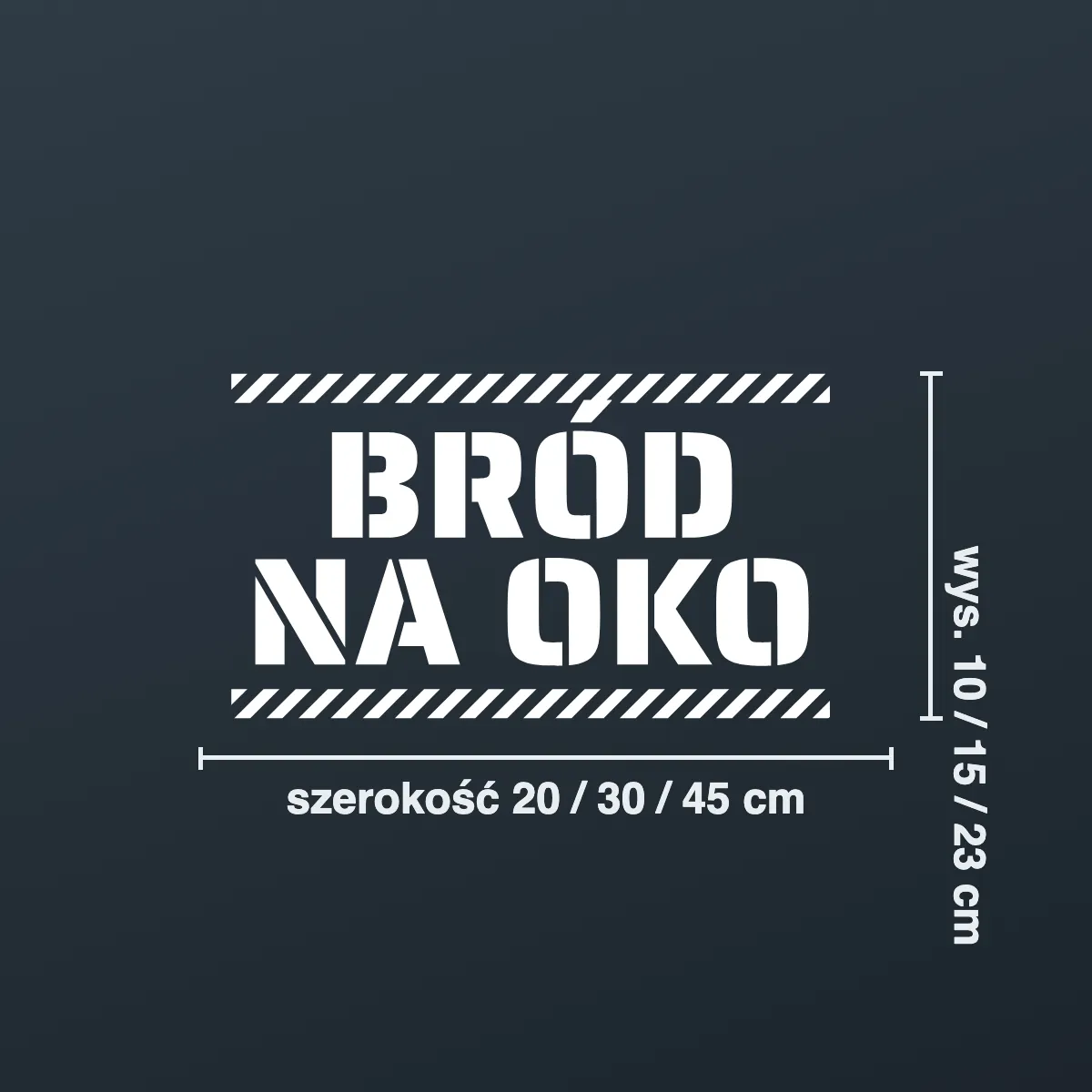 Naklejka offroad „Bród na oko”