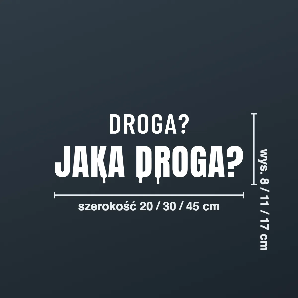 Naklejka offroad „Droga? Jaka droga?”