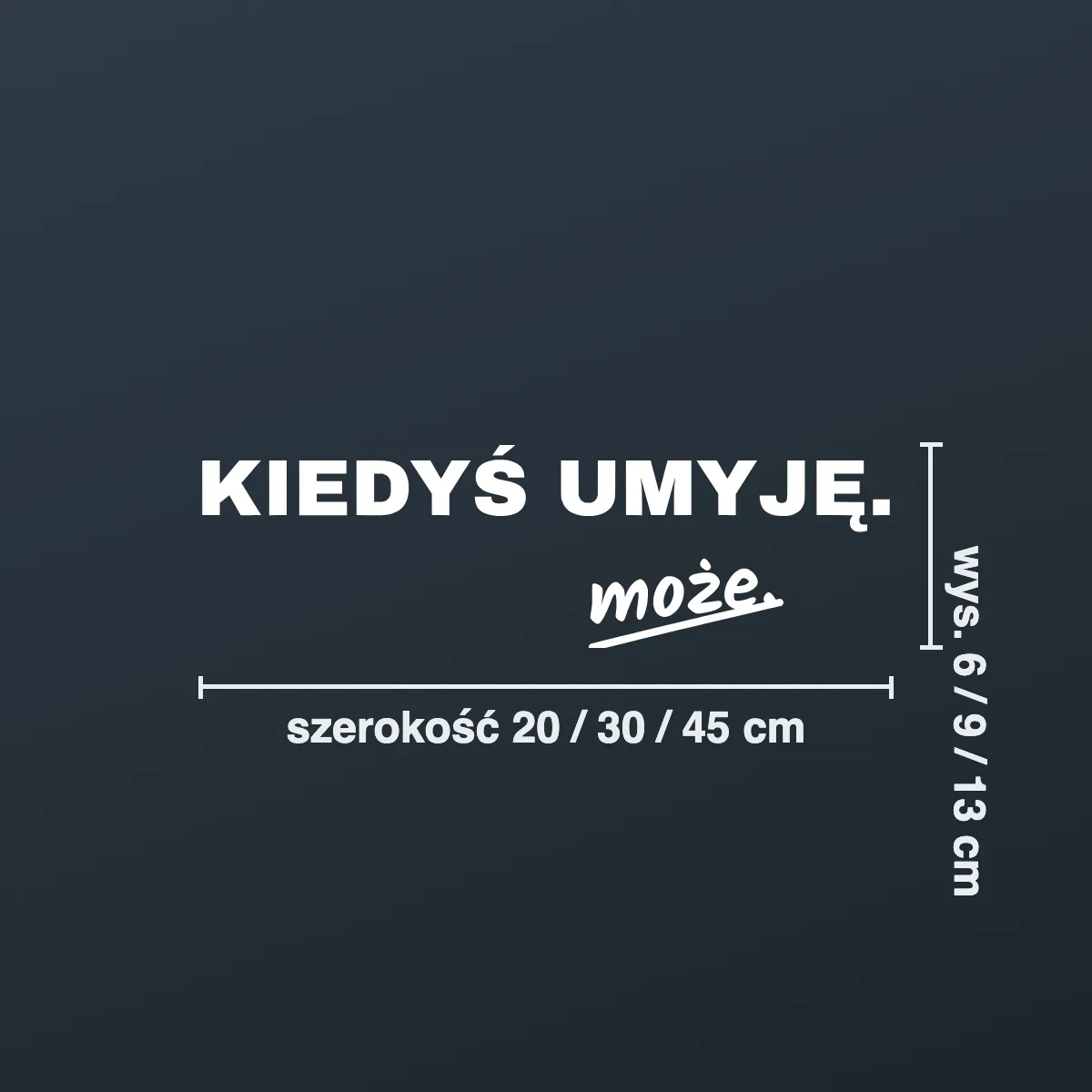 Naklejka offroad „Kiedyś umyję. może.”