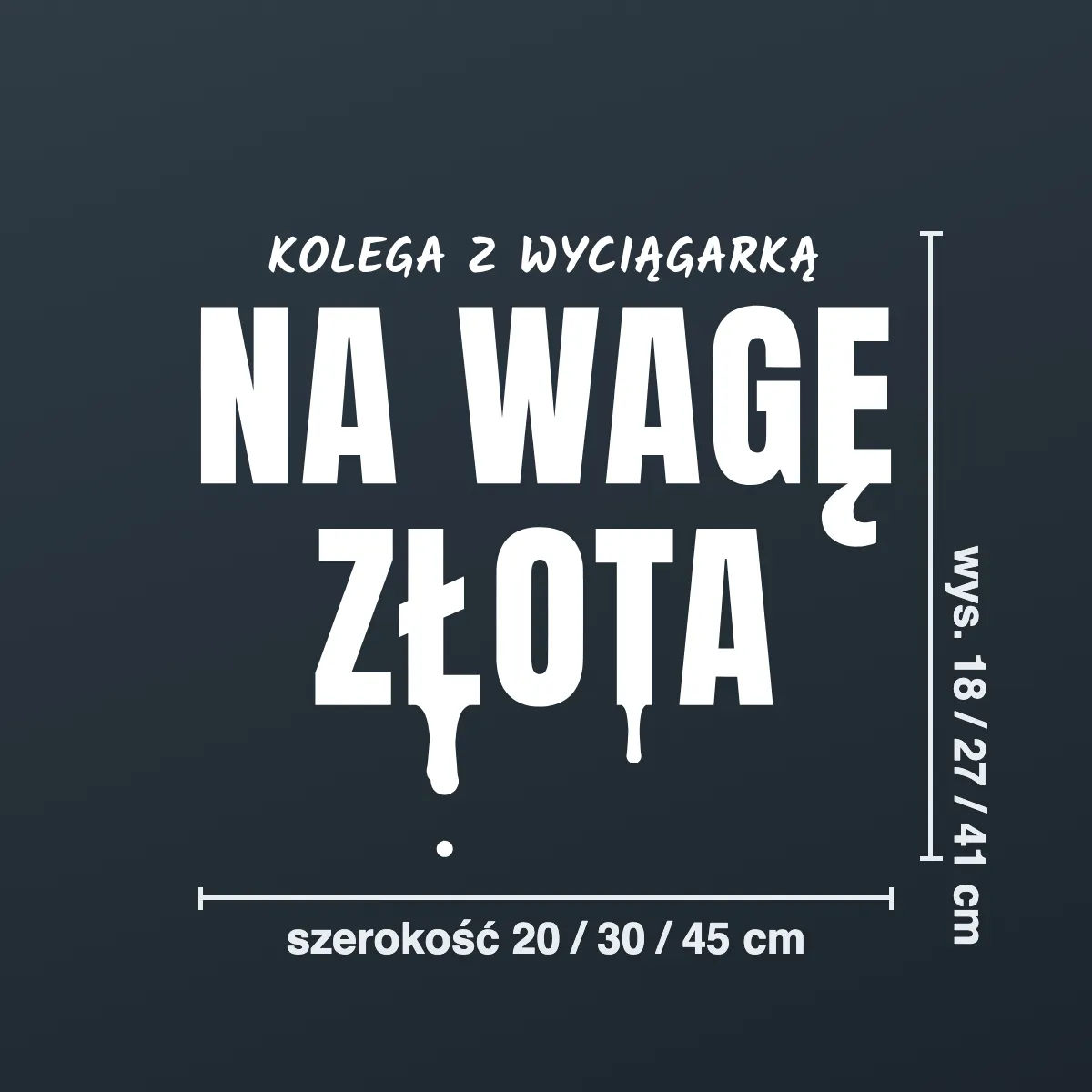 Naklejka offroad „Kolega z wyciągarką na wagę złota”