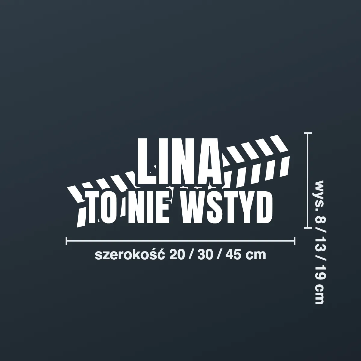 Naklejka offroad „Lina to nie wstyd”