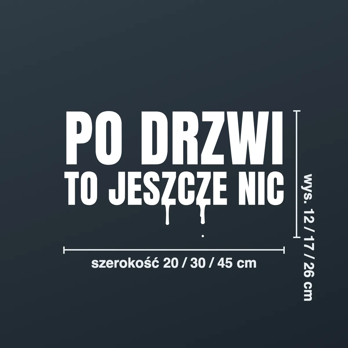 Naklejka offroad „Po drzwi to jeszcze nic”