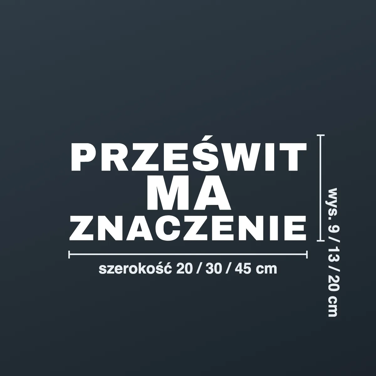 Naklejka offroad „Prześwit ma znaczenie”