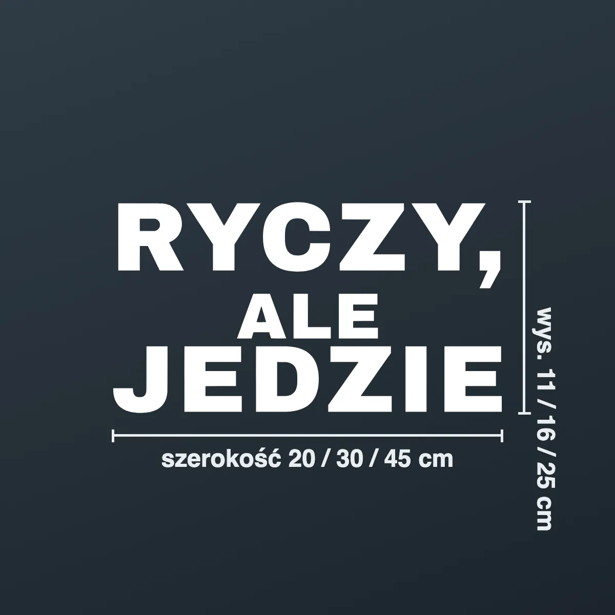 Naklejka offroad „Ryczy, ale jedzie”