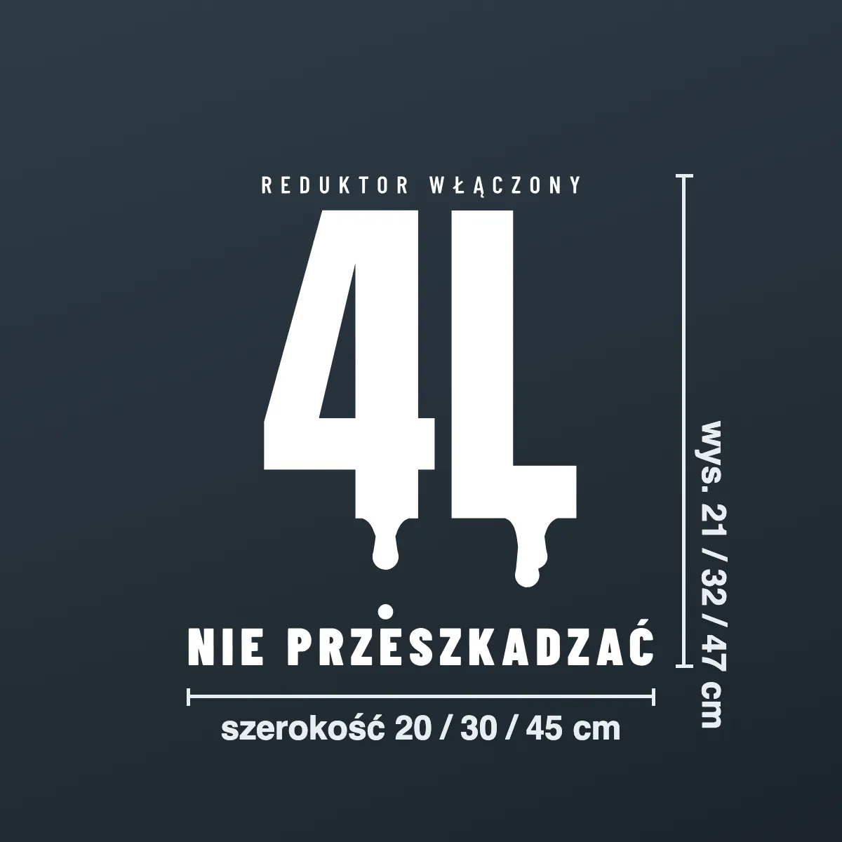 Naklejka offroad „4L — nie przeszkadzać”