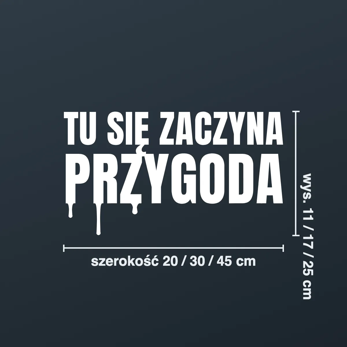 Naklejka offroad „Tu się zaczyna przygoda”