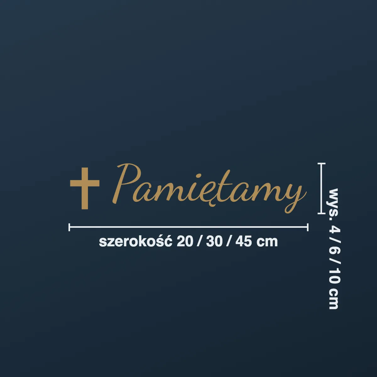 Napis na nagrobek „Pamiętamy”