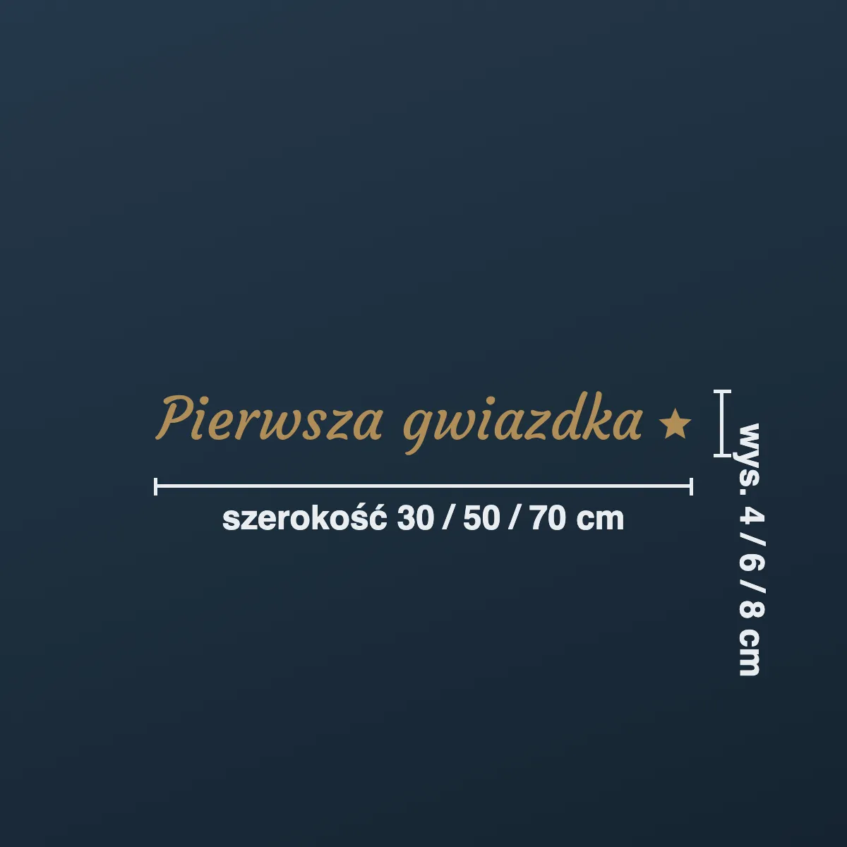 Naklejka świąteczna na okno „Pierwsza gwiazdka”