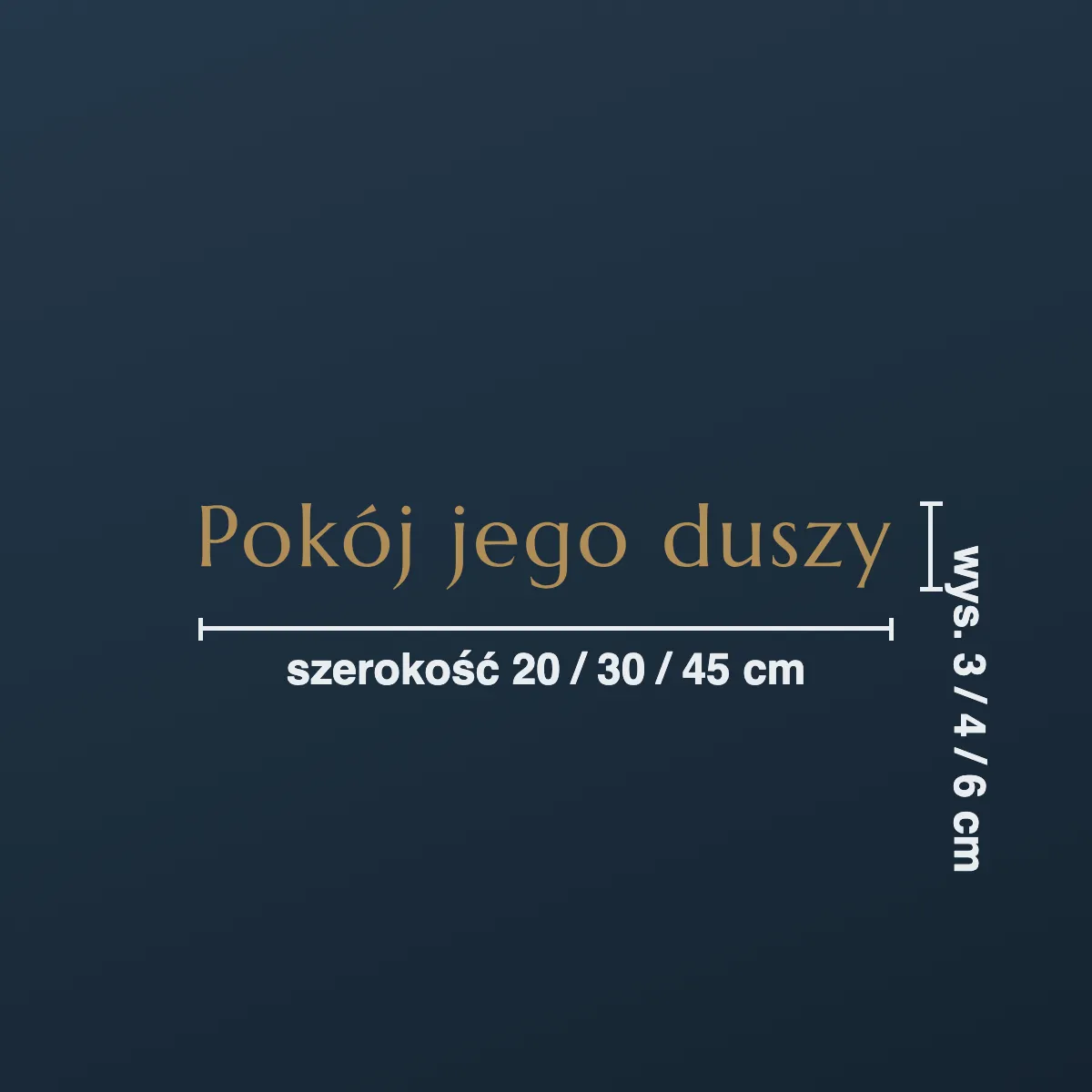 Napis na nagrobek „Pokój jego duszy”